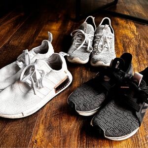 Adidas White and Gray Sneakers Modern Design